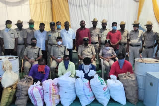 Arrest of Four Sandalwood Robbers In Bidar