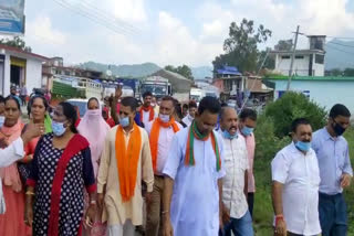 BJP holds rally in Kangana's home panchayat