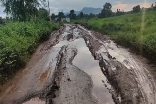 bad condition of roads in surajpur