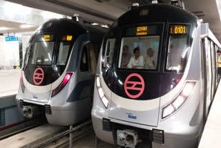metro service starts for magenta and gray line in delhi