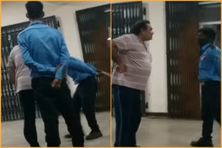 dean slapped security guard, झालावाड़ न्यूज