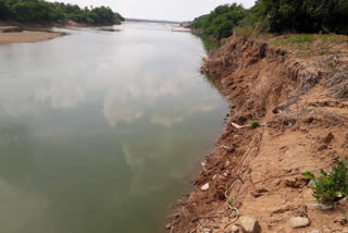 munneru floods cutting near by lands at krishna district