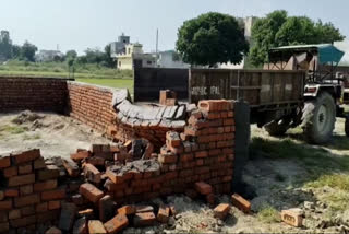 Municipal demolition to illegal colony construction in gannaur