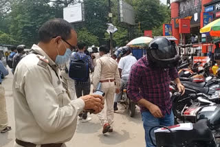 traffic dsp collected fine in dhanbad