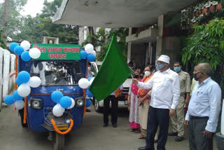 Nutrition Chariot departs to make people aware in dhanbad