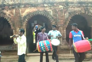 beginning of Bishnupur royal family Durgapujo