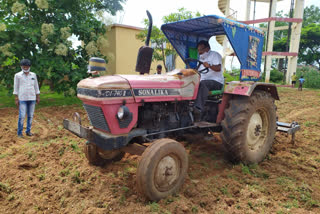 panchayath excutive officer cultivating land for school sake