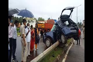 five injured in car accident at udupi