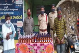 telangana wine caught by police