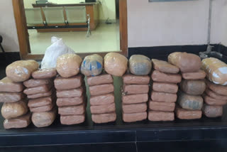 90 kilograms of ganja caught by police in miryalaguda