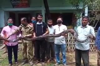 SNAKE RECOVER  AT HAILAKANDI