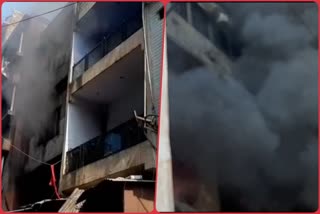 Fire caught in toy warehouse in Inderlok delhi