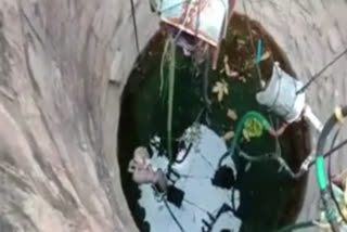 A newborn baby falling into a well in jagityala district