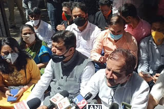 BJP, daughter protest against bail of accused