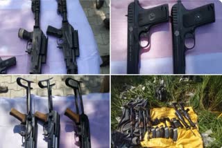 LARGE CONSIGNMENT OF ARMS RECOVERED NEAR PAKISTAN BORDER IN FAZILKA