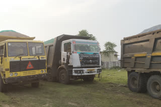 Four overload trucks seized in Tendukheda