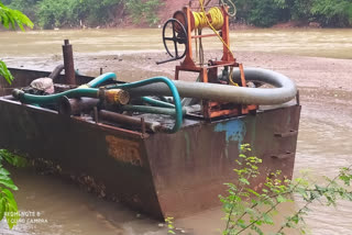 Police seized boat and machine