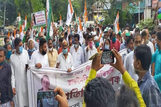 Congress takes out rally in support of Rhea Chakraborty in Kolkata