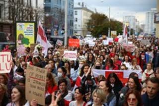 belarusian opposition denies receiving overseas funding to organise women's protests