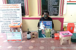 fasting-protest-by-handicapped-person in Virudhunagar