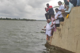 S Agrahara lake overflowing after 15 years