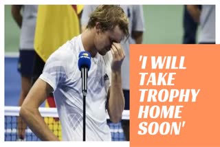 Alexander Zvereve after his loss in US open 2020 final
