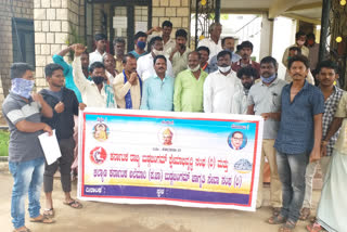 protest in Hospet