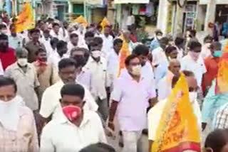 tdp protest at the  state