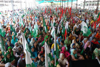 farmers organizations lalkar rally  against the agriculture ordinances In Barnala