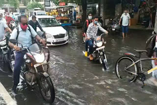 Waterlogging after rain