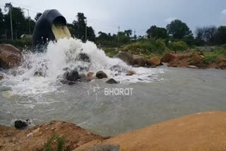 Amanikere of tumkuru is filling up with water