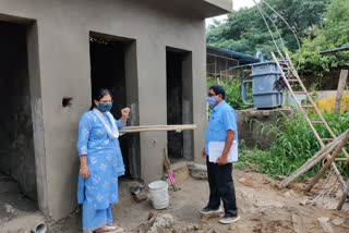 warangal corporation commissioner pamela on washroom construction