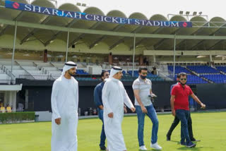 IPL 2020: BCCI president sourav ganguly visits Sharjah Stadium