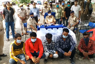 Jhalawar news, police, smugglers arrested