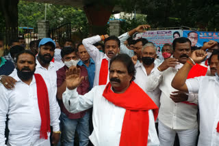 dalit sangharsh samiti workers protest in bengaluru