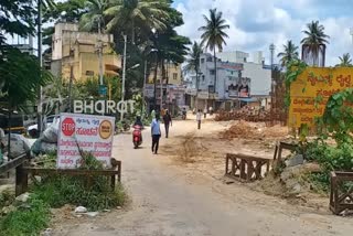 Hassan Railway overbridge work delay