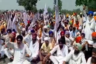 Kisan Mazdoor Sangharsh Committee protests in Agriculture Ordinances