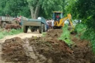 chithore district jillavaripalli natives doing  Repair to road