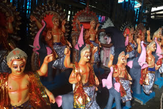 potters busy for final touch on Biswakarma statue