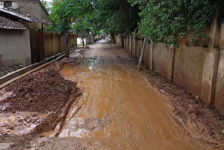 Ranebennur city roads Damage