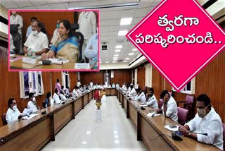 ministers-koppula-eshwar-and-satyavathi-rathod-meeting-with-representatives-of-sc-and-st-people