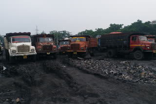 Coal transportation is not happening due to strike in Jamtara