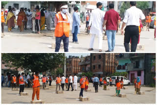 bjp organized cleanliness program on third day of seva saptah in Noida