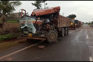 A series accident among lorries  In Bagalkot