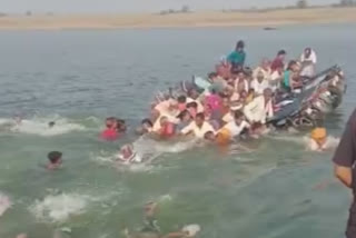 Boat overturned in Chambal river in Rajasthan