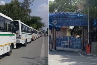 Illegal parking infront of tihar jail