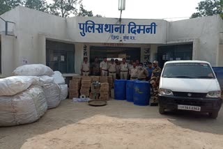 Dimni police of morena expose illegal liquor factory