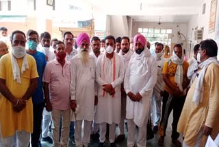 bjp party workers violate social distance in seva saptah program kaithal