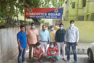 West Delhi Police arrested two with hemp of 40 lakh