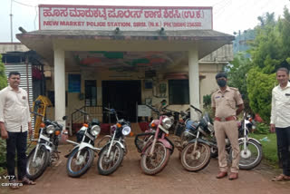 10 bike seized by Sirsi police